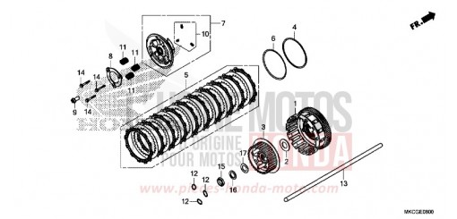 EMBRAYAGE GL1800L de 2020